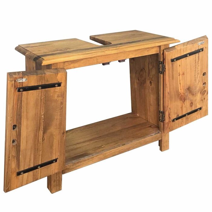 Vidaxl Waschbeckenunterschrank aus Kiefernholz Retro-Stil - bis zu 35% reduziert