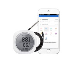 Smartes Bluetooth-Thermo-Hygrometer mit externem Sensor - bis zu 48% Rabatt