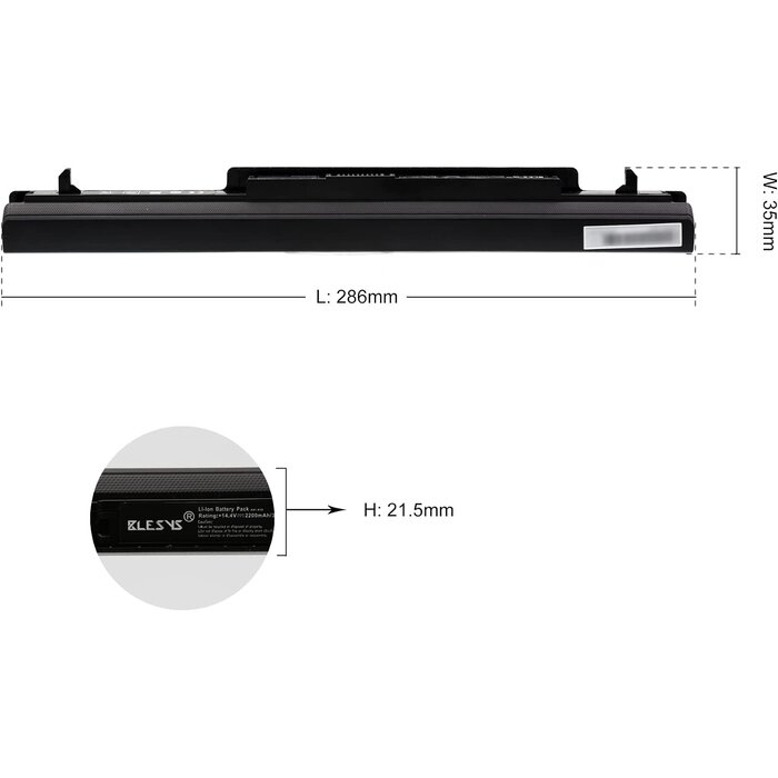 Ersatzakku für Ultrabook-Serie - 14,4V 2200mAh - Bis zu 32% günstiger