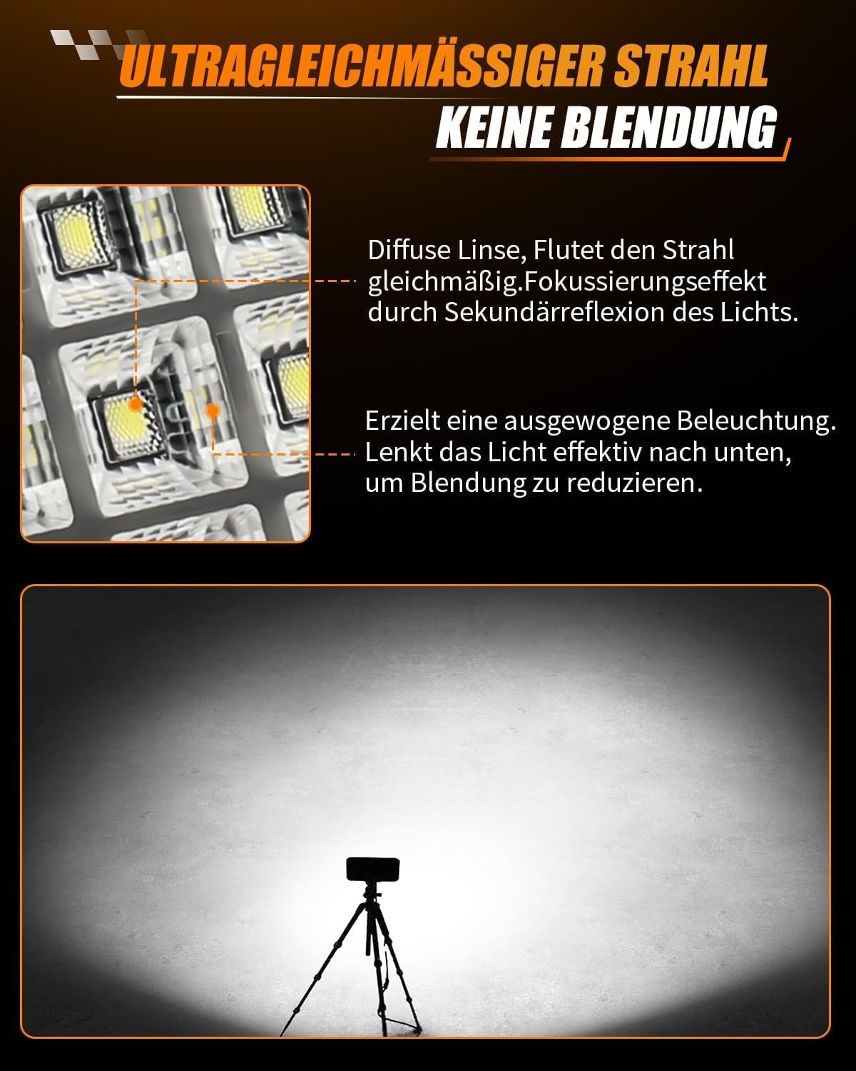 LED-Arbeitsscheinwerfer 70W 10000LM - 2er-Set - bis zu 34% Rabatt sparen