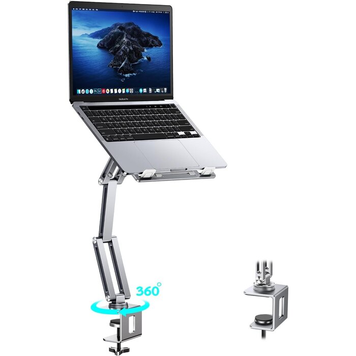 Verstellbarer Laptopständer aus Aluminium - 360° Rotation - bis zu 34% sparen