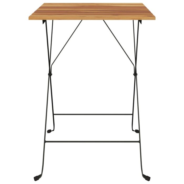 Vidaxl Klappbarer Bistrotisch Teak & Stahl - Jetzt bis zu 52% sparen