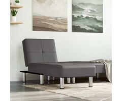 Vidaxl Moderne Chaiselongue Kunstleder Grau - bis zu 46% sparen