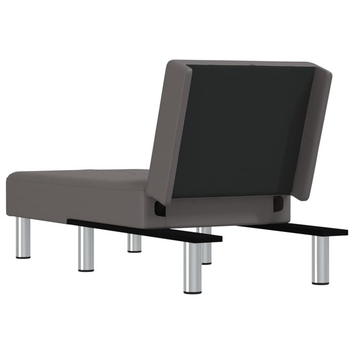 Vidaxl Moderne Chaiselongue aus Kunstleder - Grau - bis zu 34 % reduziert