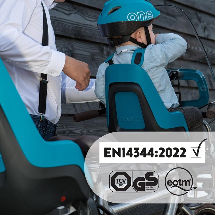 Fahrrad-Kindersitz für vorne - Bahama Blau bis 15 kg - bis zu 34% Rabatt