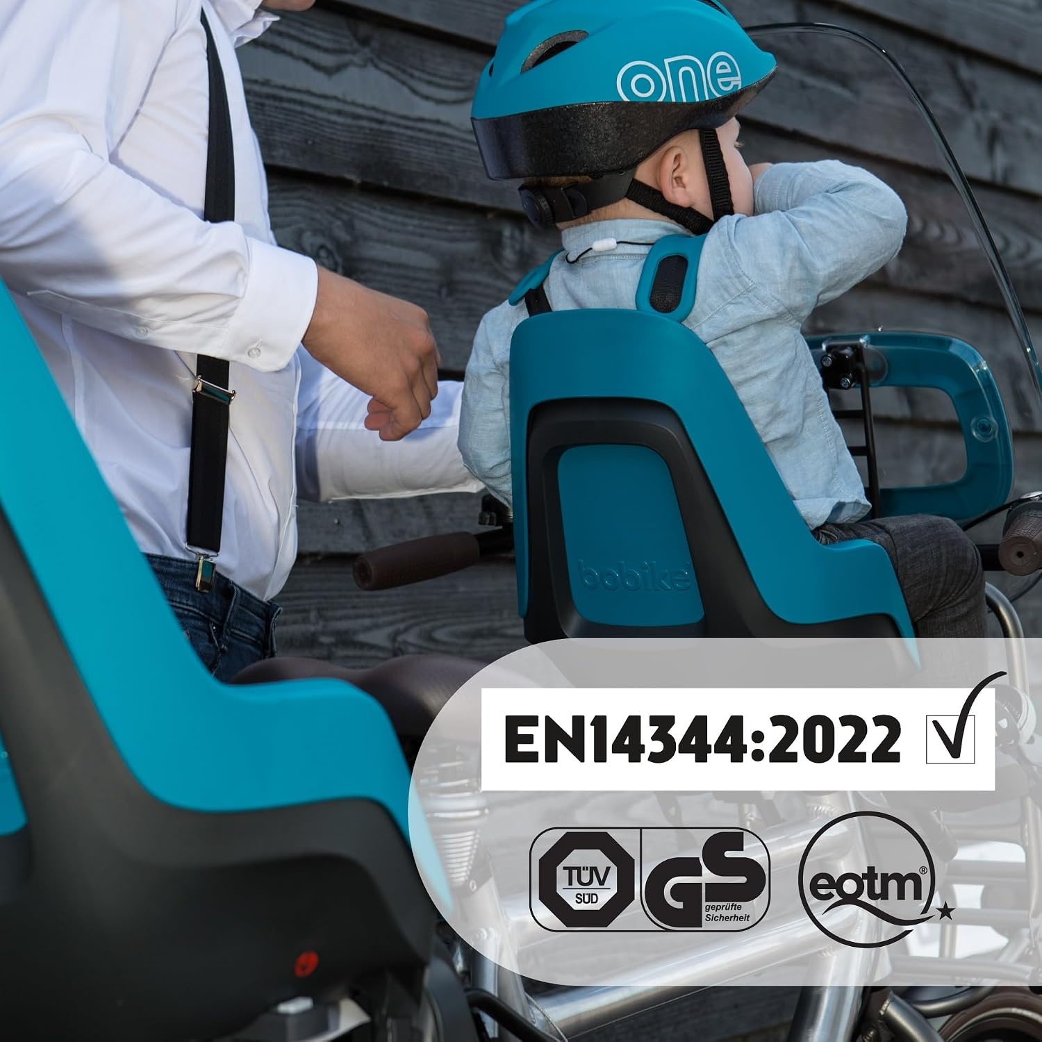 Fahrrad-Kindersitz für vorne - Bahama Blau bis 15 kg - bis zu 34% Rabatt