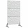 Dekorativer Sichtschutz aus Stahl 100x180 cm - Silber - bis zu 34% Rabatt