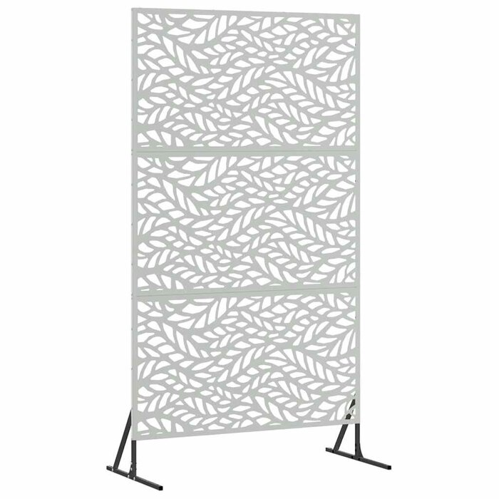 Vidaxl Dekorativer Sichtschutz aus Stahl 100x180 cm - Silber - bis zu 34% Rabatt