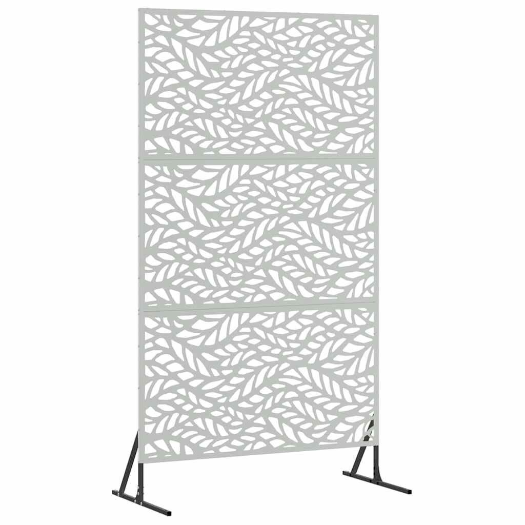 Vidaxl Dekorativer Sichtschutz aus Stahl 100x180 cm - Silber - bis zu 34% Rabatt