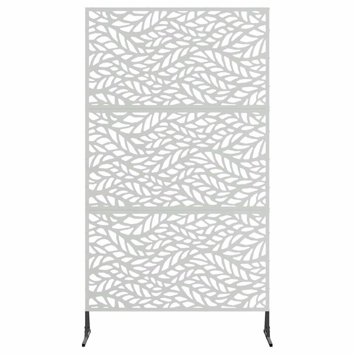 Vidaxl Dekorativer Sichtschutz aus Stahl 100x180 cm - Silber - bis zu 34% Rabatt