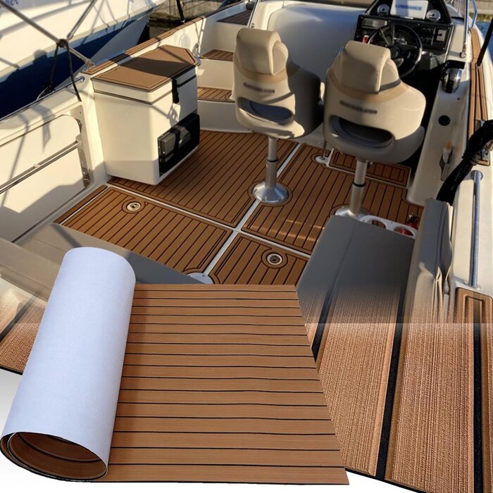 EVA-Schaum Boot-Deckbelag selbstklebend rutschfest 240x112cm - bis zu 34% sparen