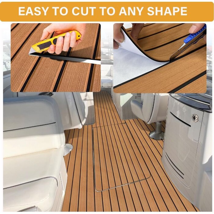 EVA-Schaum Boot-Deckbelag selbstklebend rutschfest 240x112cm - bis zu 34% sparen