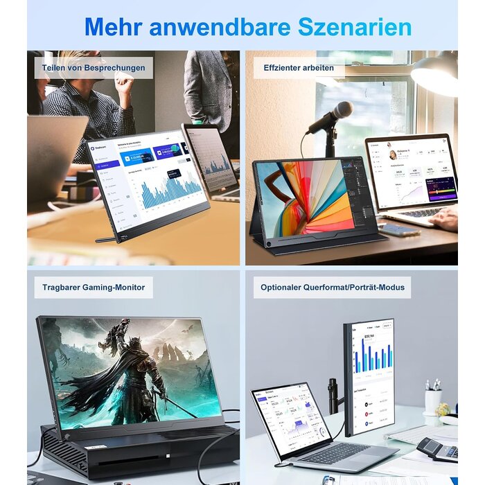 Tragbarer 15,6 Zoll 4K UHD Monitor - Bis zu 35% Rabatt auf Rückläufer