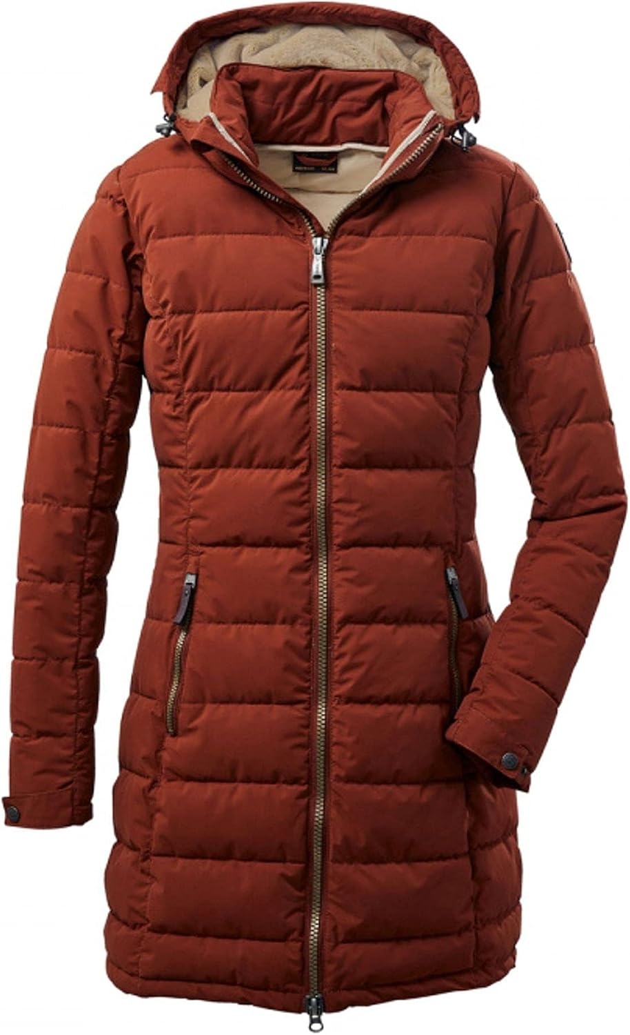 Killtec Damen Stepp-Parka mit abnehmbarer Kapuze - Zimtbraun - bis zu 30% Rabatt