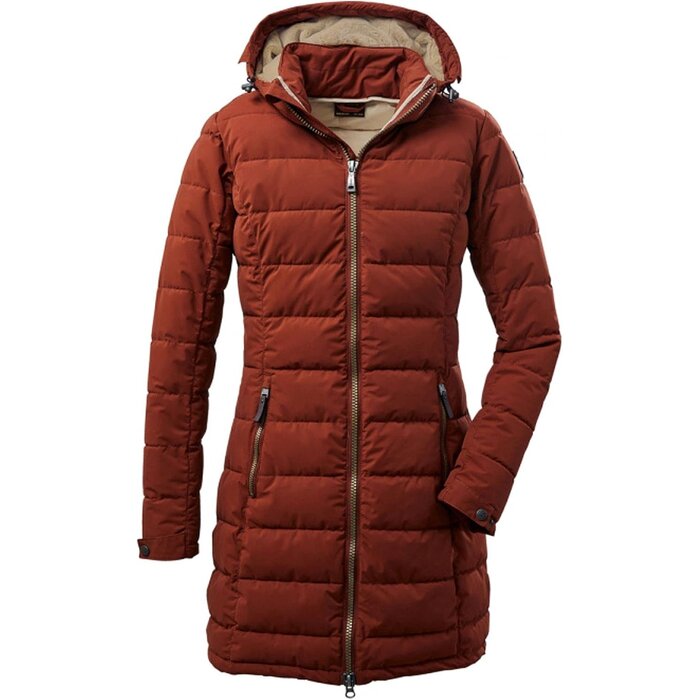 Killtec Damen Stepp-Parka mit abnehmbarer Kapuze - Zimtbraun - bis zu 30% Rabatt