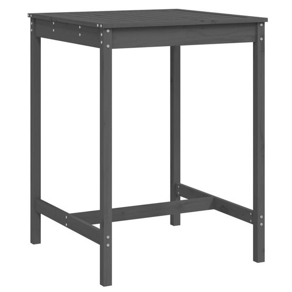 Vidaxl Gartentisch aus Kiefernholz, Grau, 82,5x82,5x110 cm - jetzt bis zu 34% sparen