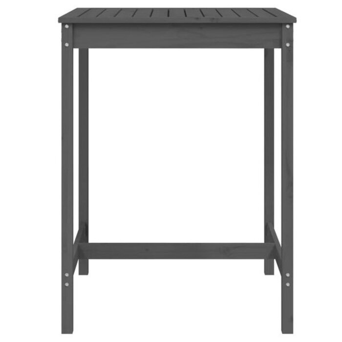 Vidaxl Gartentisch aus Kiefernholz, Grau, 82,5x82,5x110 cm - jetzt bis zu 34% sparen