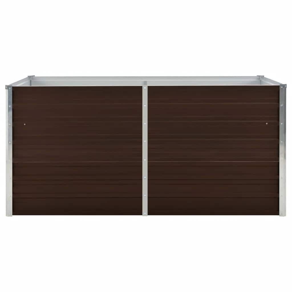 Vidaxl Hochbeet verzinkter Stahl 160x80x77cm Braun - Outlet bis zu 55% reduziert