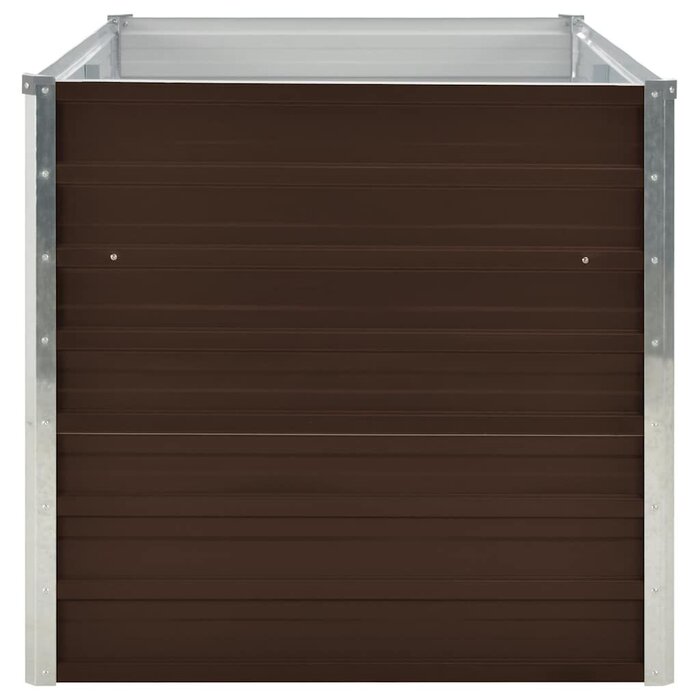 Vidaxl Hochbeet verzinkter Stahl 160x80x77cm Braun - Outlet bis zu 55% reduziert
