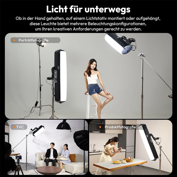 Aufblasbare LED-Fotoleuchte AL60 Bi-Color - bis zu 34% Rabatt