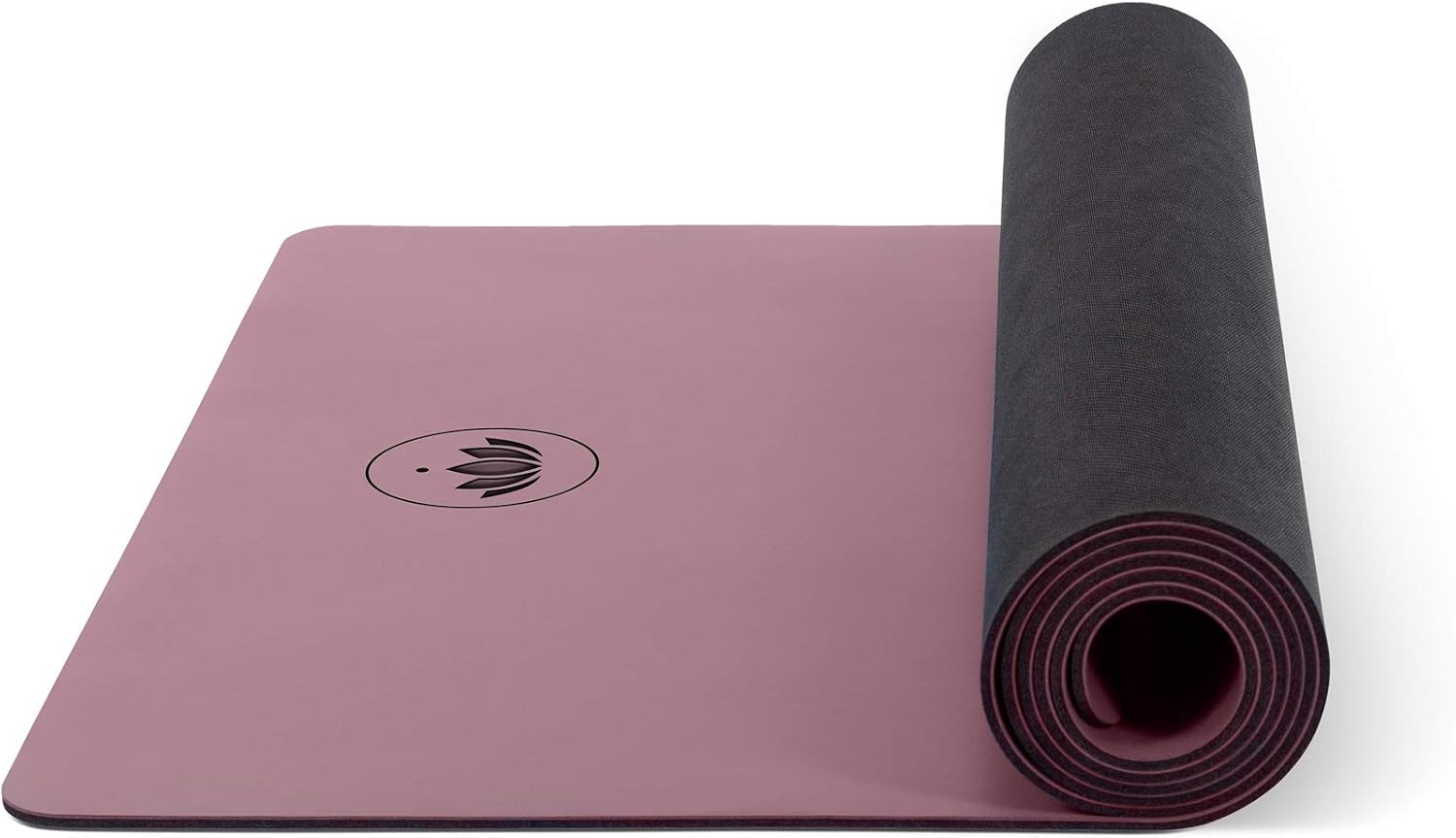 Premium Naturkautschuk Yogamatte - Rutschfest - Aubergine - bis zu 34% sparen