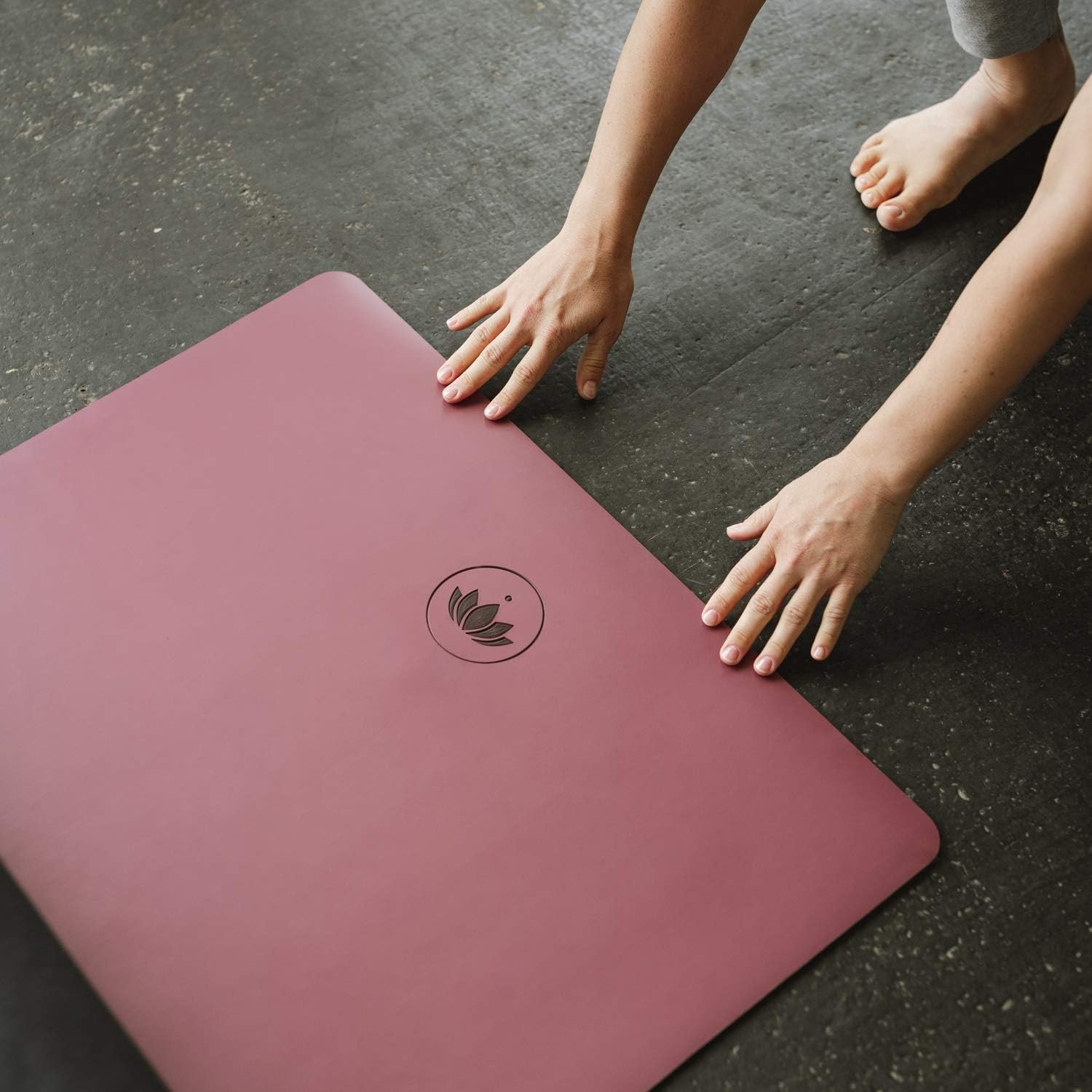 Premium Naturkautschuk Yogamatte - Rutschfest - Aubergine - bis zu 34% sparen