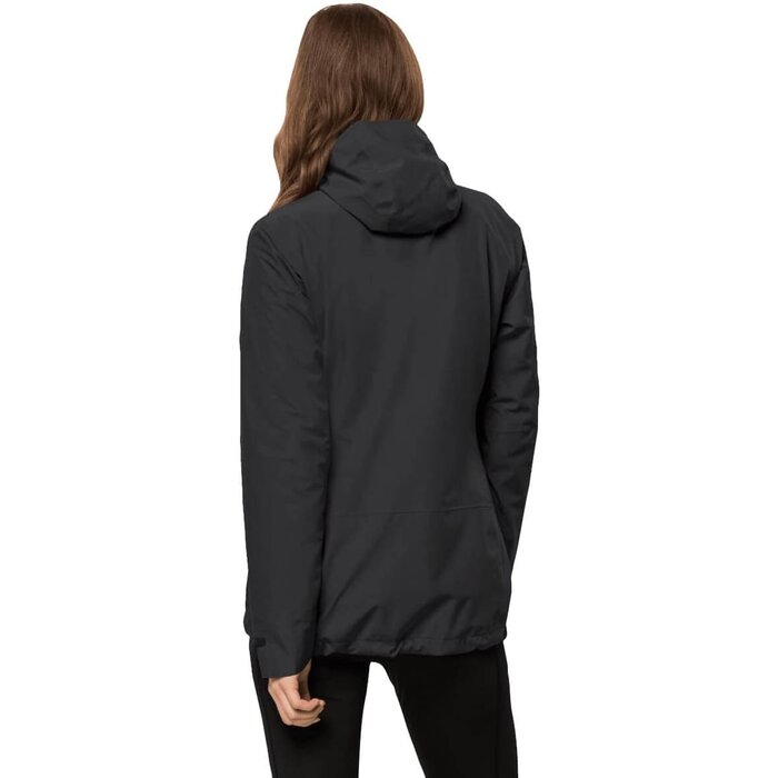 Vielseitige 3-in-1 Damenjacke in Schwarz - bis zu 35% Rabatt
