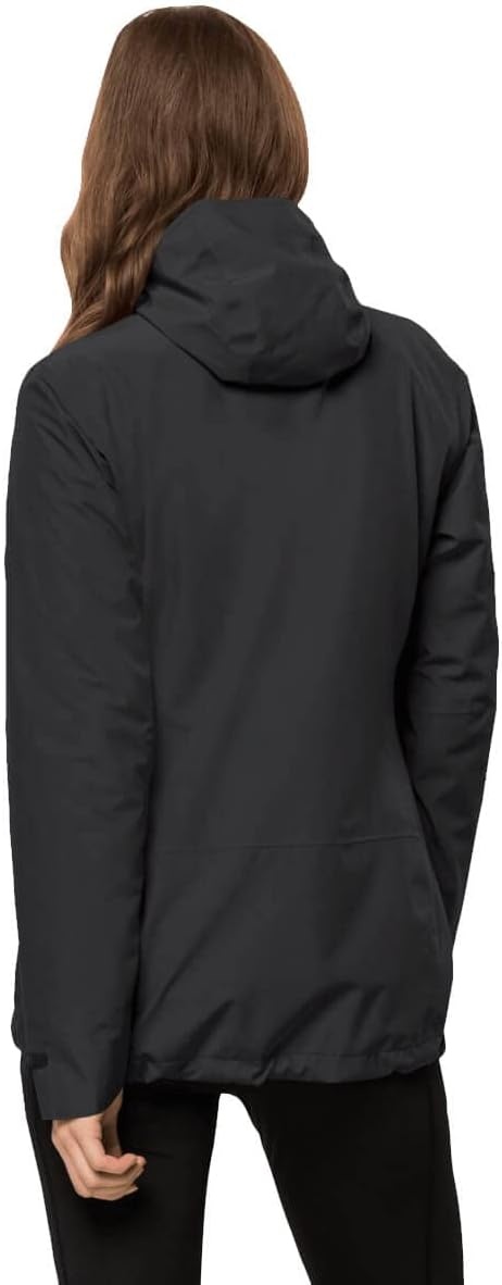 Vielseitige 3-in-1 Damenjacke in Schwarz - bis zu 35% Rabatt