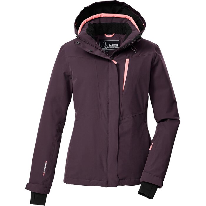Killtec Damen Skijacke in Violett - Funktionsjacke mit Schneefang, bis zu 35% reduziert