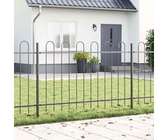 Vidaxl Moderner Gartenzaun Industrie-Design 170x150cm Grau - bis zu 62% Rabatt