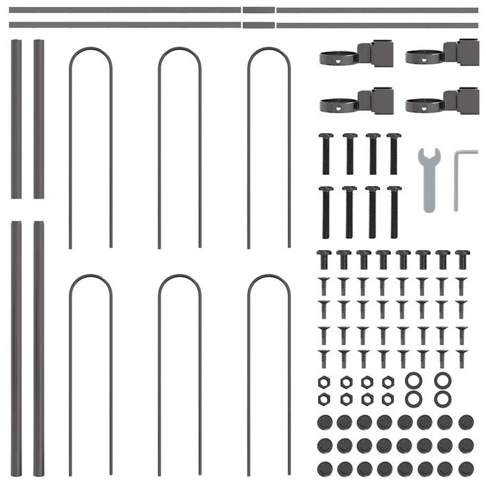 Vidaxl Gartenzaun Industrie-Design 170x150cm Stahl - jetzt bis zu 54% Rabatt