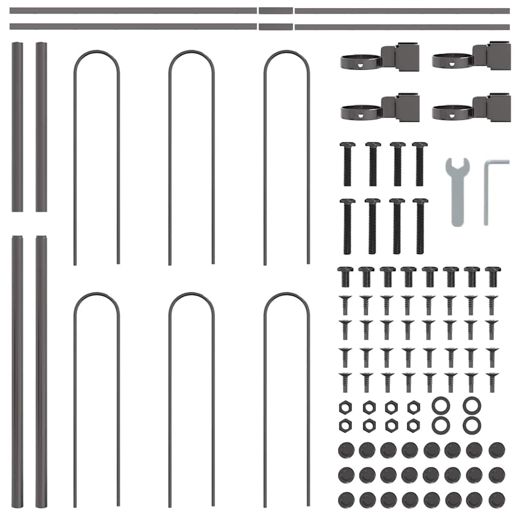 Vidaxl Gartenzaun Industrie-Design 170x150cm Stahl - jetzt bis zu 54% Rabatt