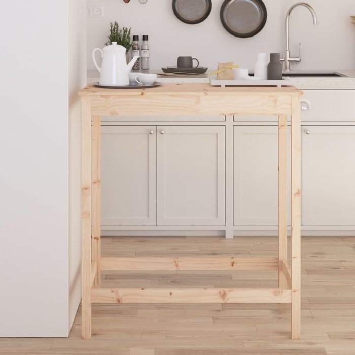 Vidaxl Bartisch aus massivem Kiefernholz 100x50x110 cm - bis zu 34% Rabatt sparen