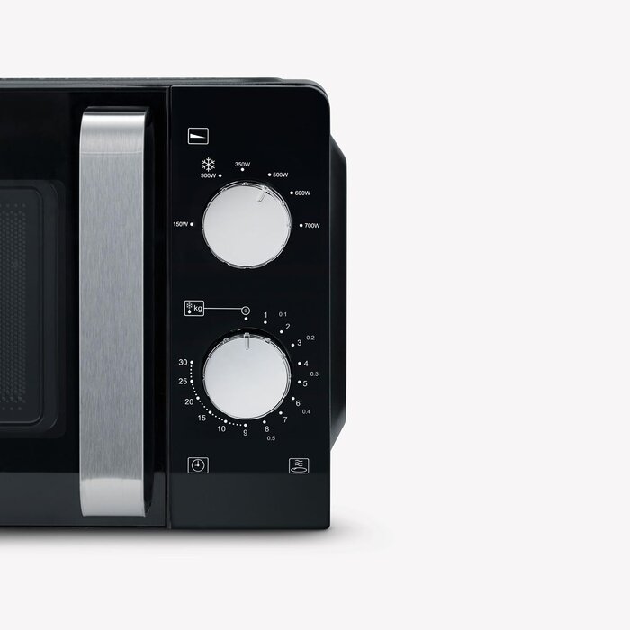 Amazon Kompakte Mikrowelle 17L, 700W, Schwarz & Edelstahl - bis zu 34% sparen