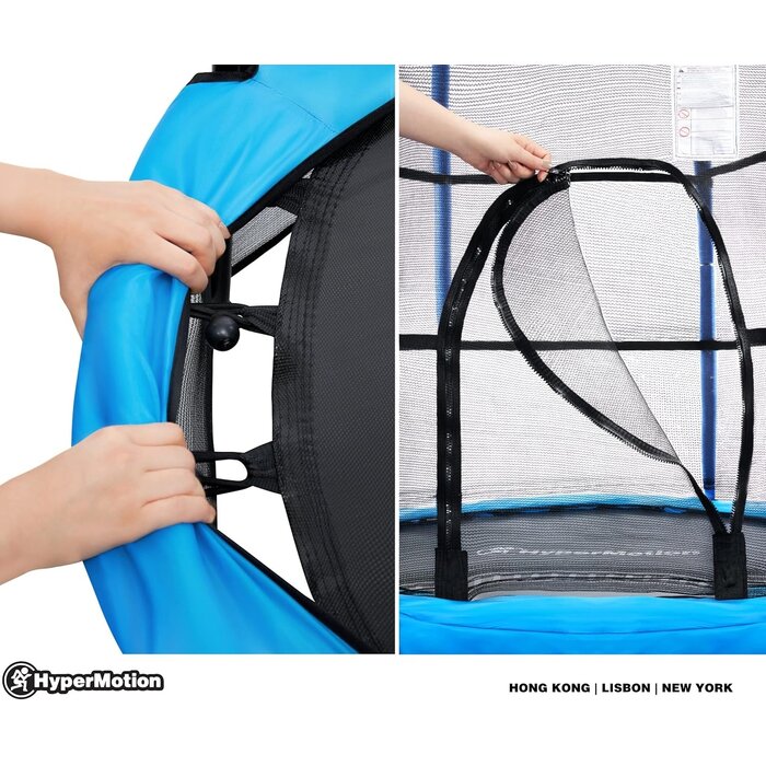 Kindertrampolin mit Sicherheitsnetz 140cm - Blau - bis zu 34% sparen!