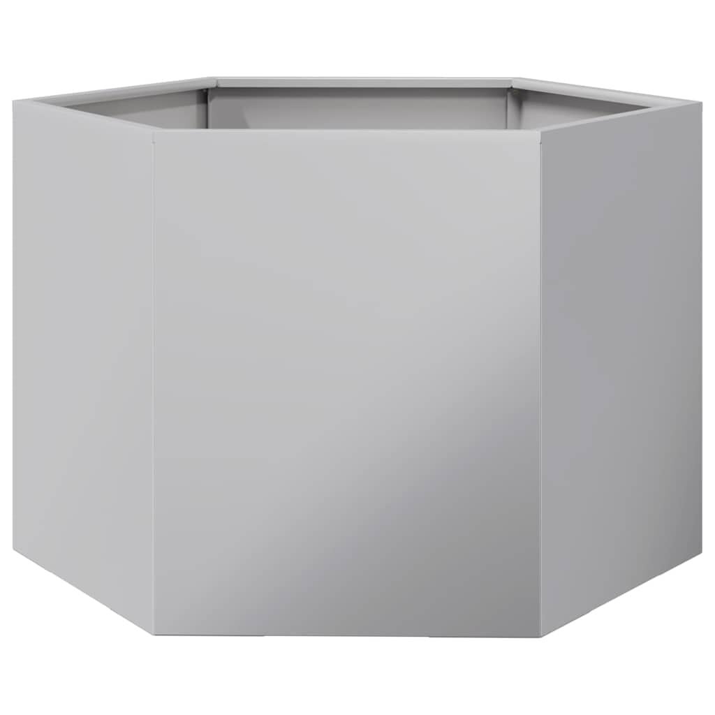 Vidaxl Sechseckiges Hochbeet aus verzinktem Stahl, 69 x 60 x 45 cm - bis zu 46% Rabatt