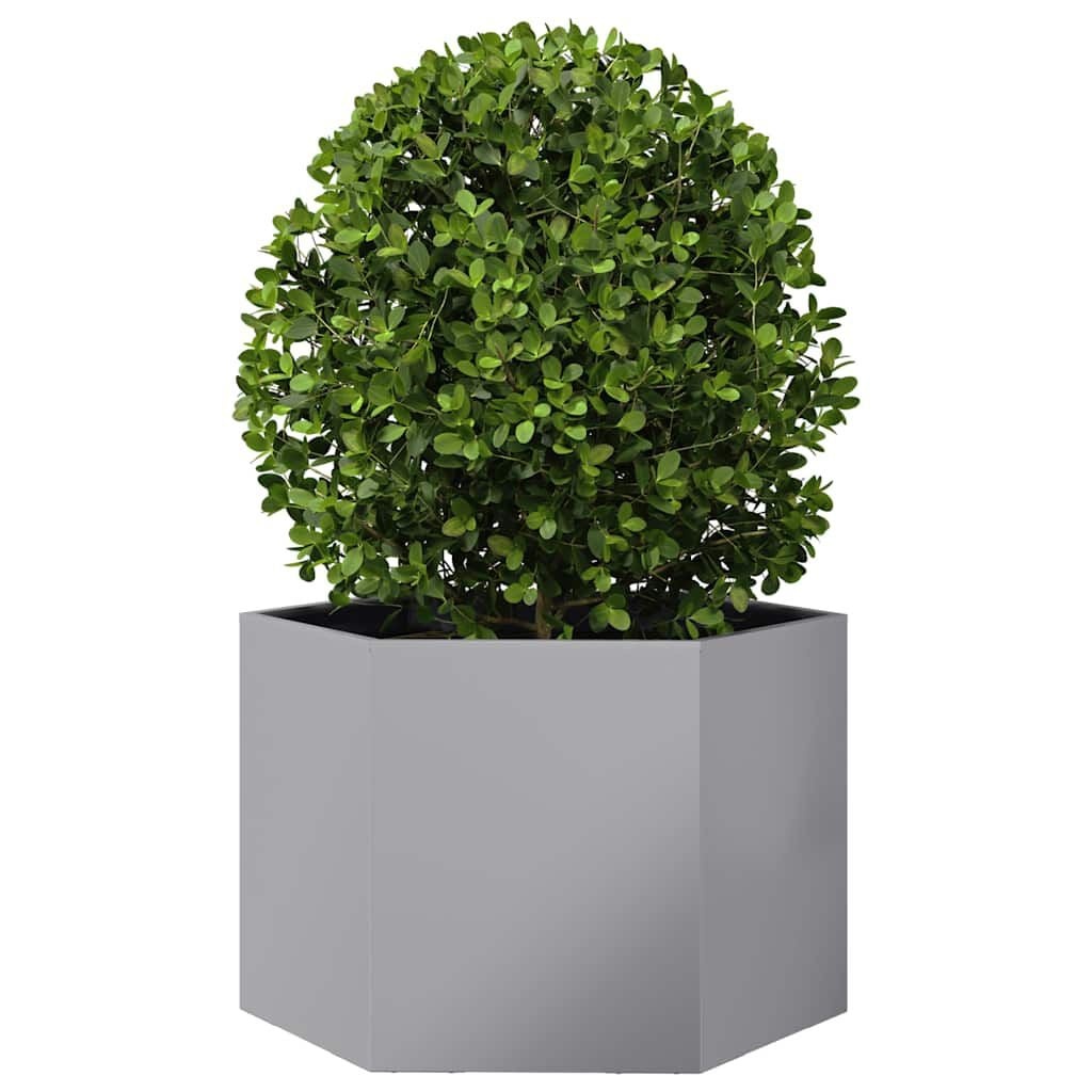 Vidaxl Sechseckiges Hochbeet aus verzinktem Stahl, 69 x 60 x 45 cm - bis zu 46% Rabatt