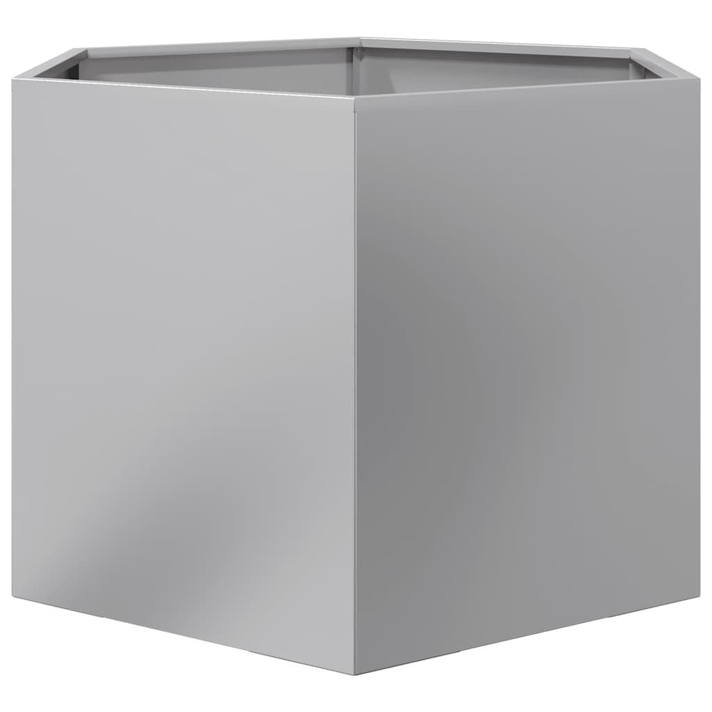 Vidaxl Sechseckiges Hochbeet aus verzinktem Stahl, 69 x 60 x 45 cm - bis zu 46% Rabatt