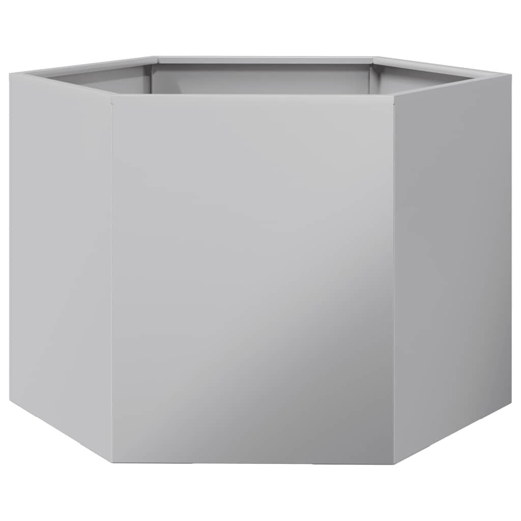 Vidaxl Sechseckiges Hochbeet aus verzinktem Stahl, 69 x 60 x 45 cm - bis zu 46% Rabatt