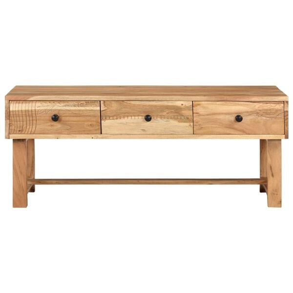 Vidaxl Massiver Akazienholz Couchtisch - Zeitloses Design - bis zu 60% sparen