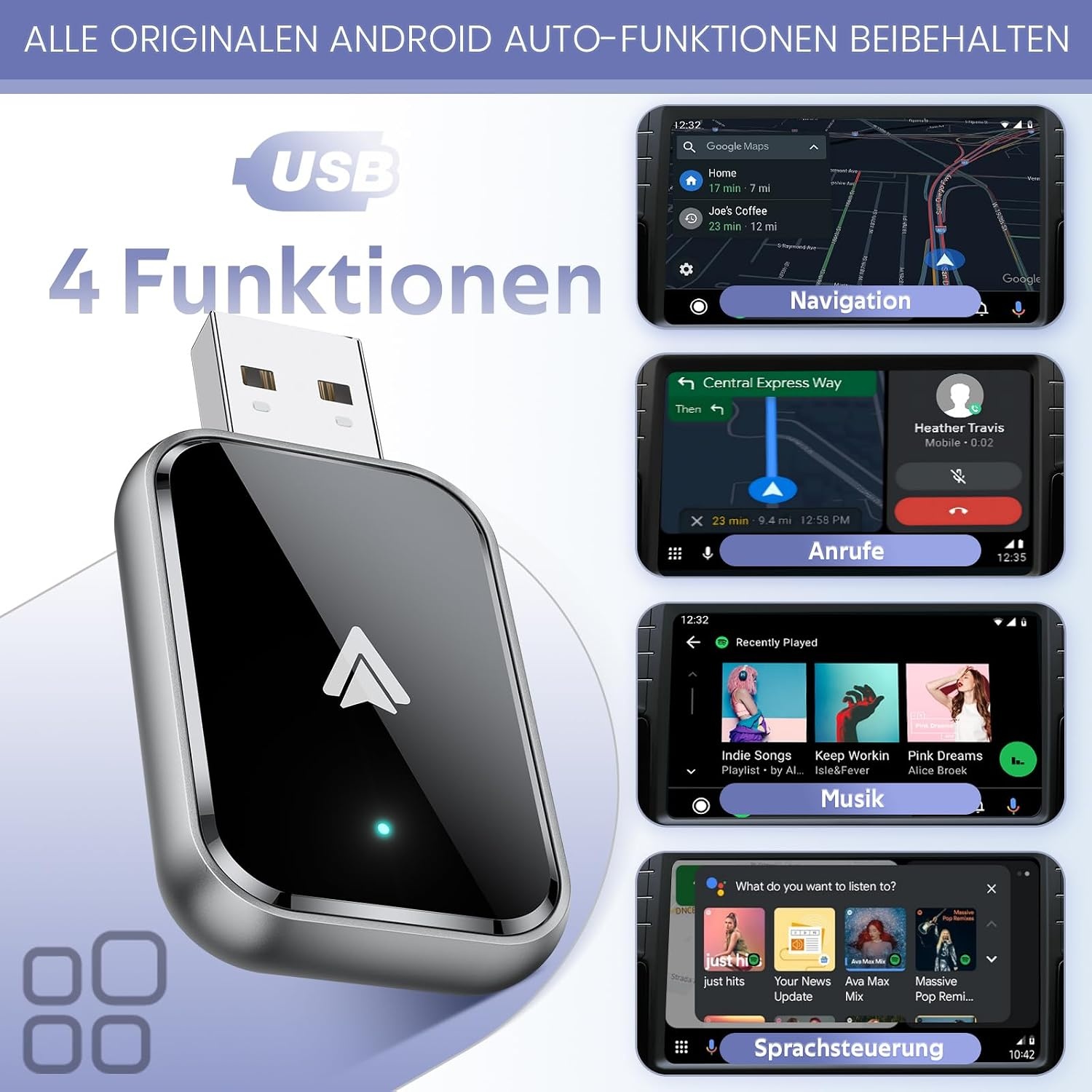 Kabelloser Android Auto Adapter - Jetzt bis zu 55% günstiger