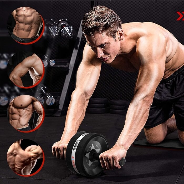6-in-1 Fitness-Set für Core-Training: Ab-Roller & Widerstandsbänder - bis zu 27%