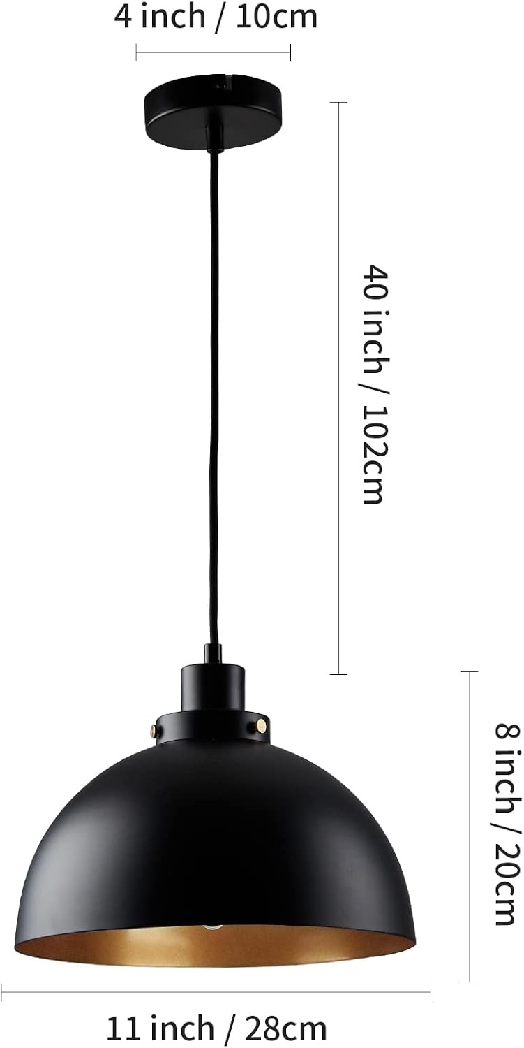 2er-Set Industrie-Hängeleuchten, Schwarz, 28 cm, höhenverstellbar - bis zu 29% Rabatt
