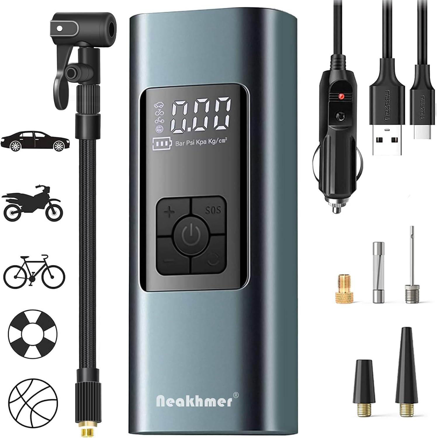 Mini Luftkompressor mit Powerbank: Tragbar & Kabellos - bis zu 28% Rabatt