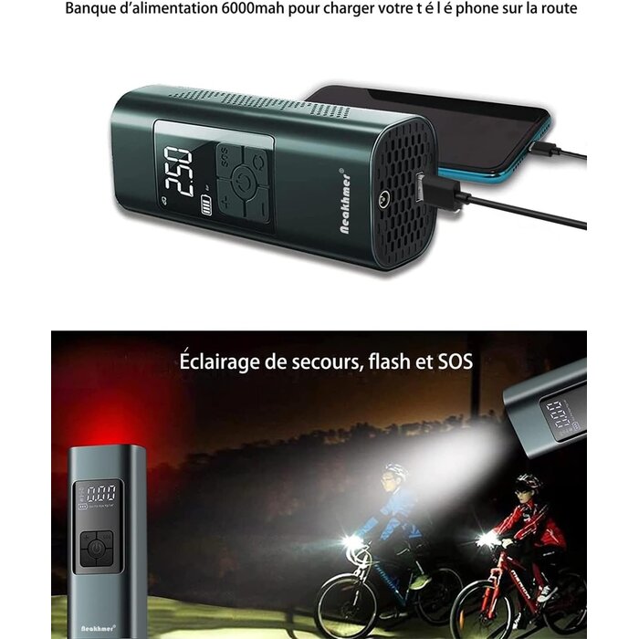 Mini Luftkompressor mit Powerbank: Tragbar & Kabellos - bis zu 28% Rabatt