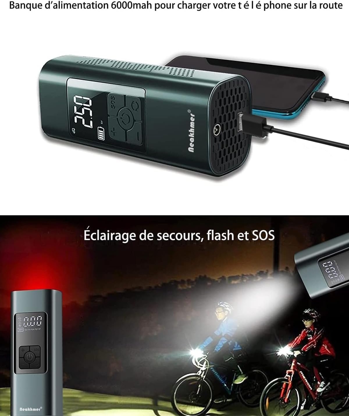 Mini Luftkompressor mit Powerbank: Tragbar & Kabellos - bis zu 28% Rabatt