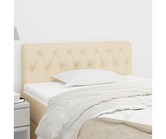 Vidaxl Stilvolles Bettkopfteil 100cm Creme - jetzt bis zu 53% sparen