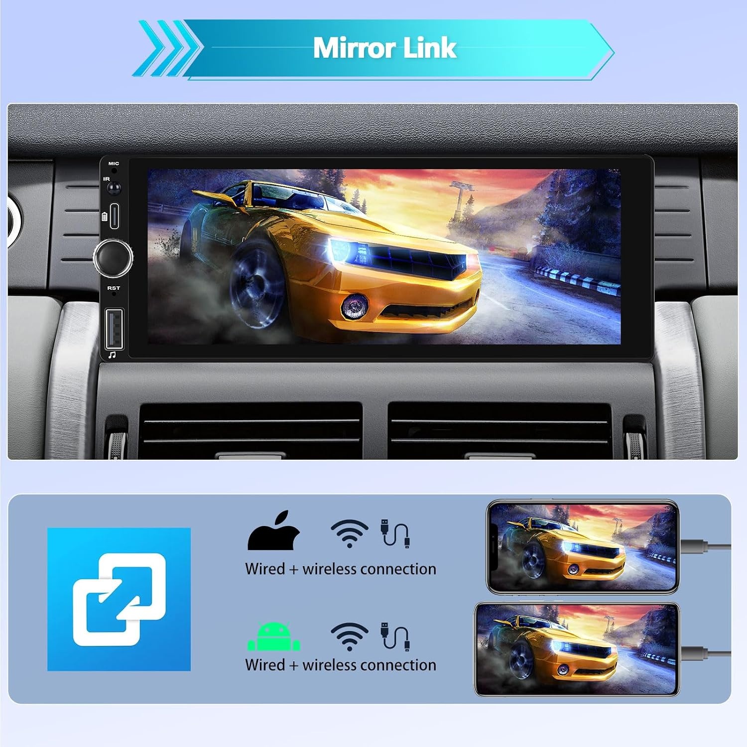 1-DIN Autoradio mit 6,86" Display & Android 13 - bis zu 81% Rabatt