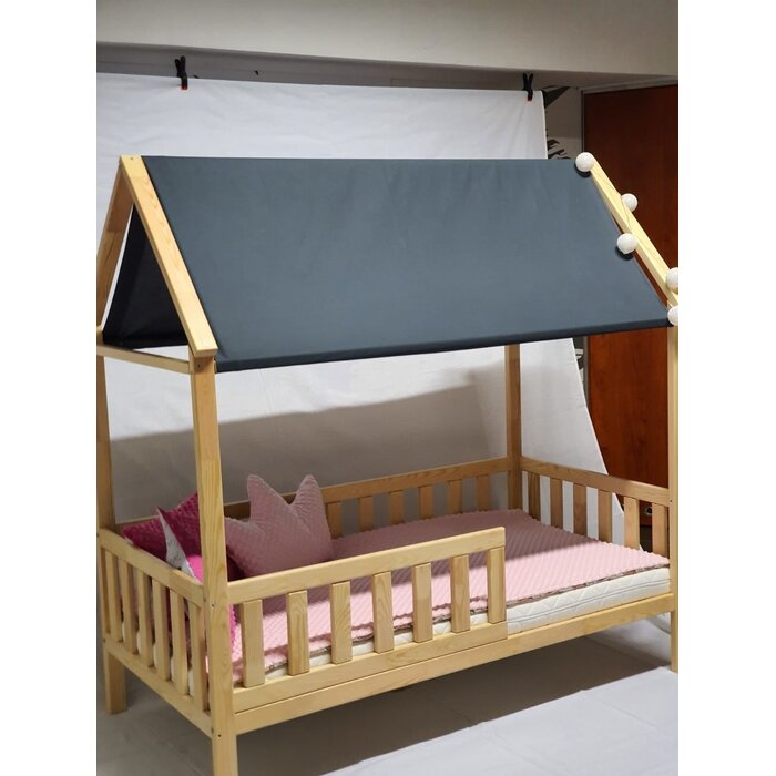 Viking Choice Hausbett 80x160 cm aus Kiefernholz - Natur lackiert - bis zu 36% Rabatt