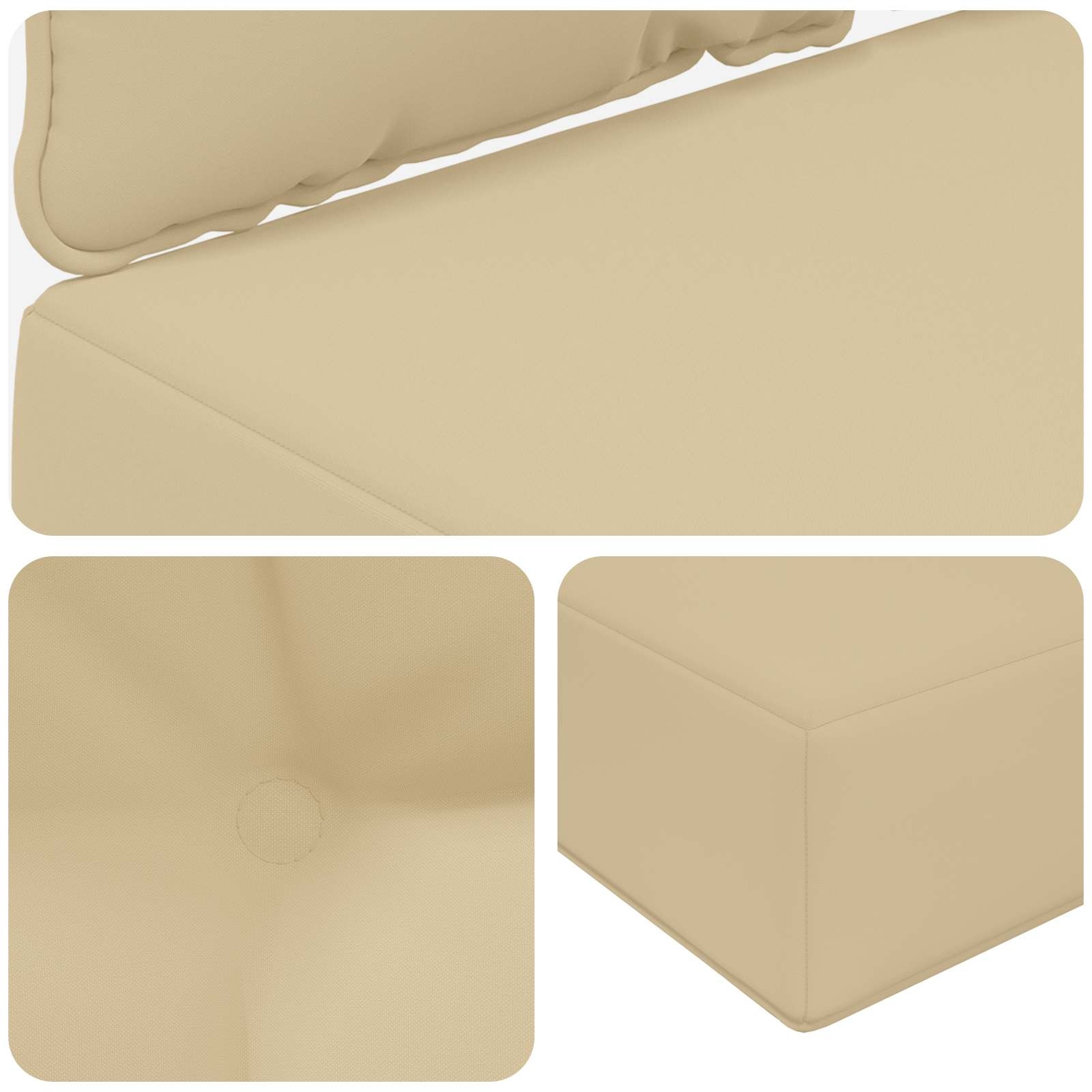 Vidaxl Gartenbankauflage Set in Beige - Komfortables Polster - Bis zu 39% reduziert